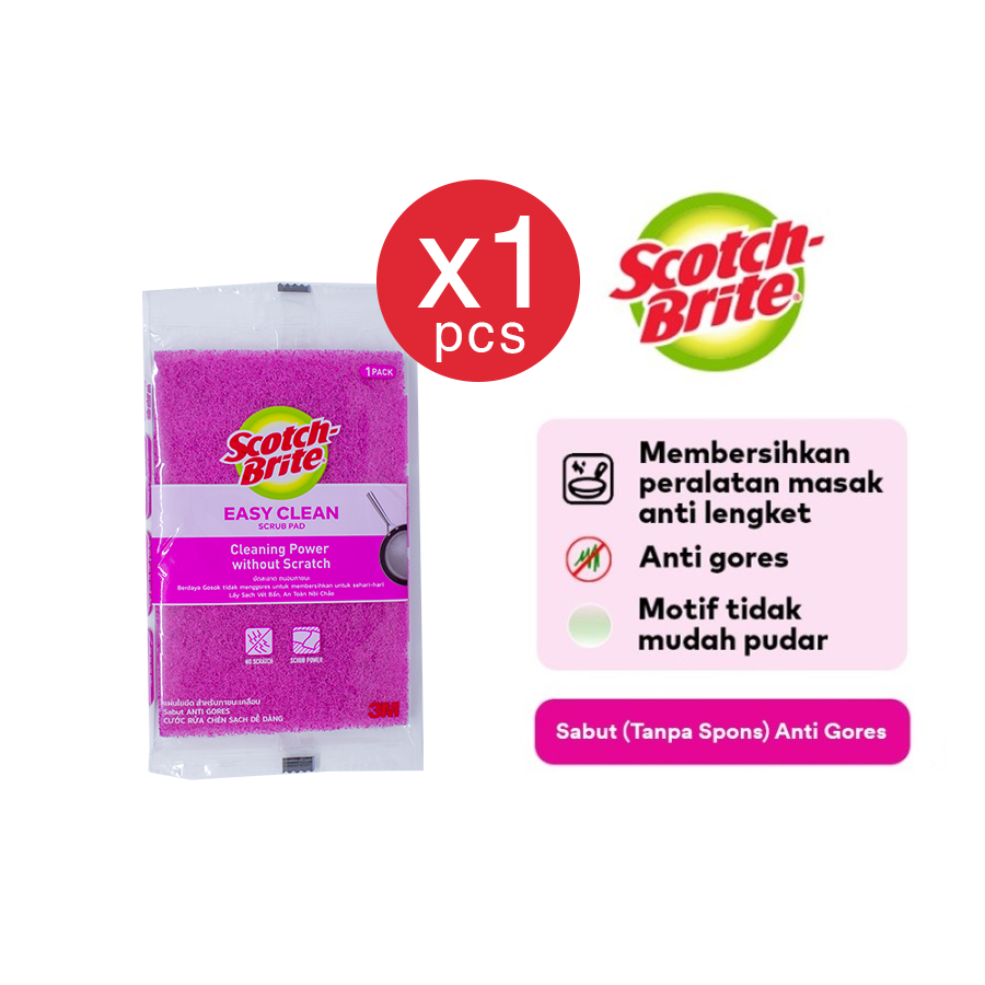 Scotch Brite 3M Sabut Spons Cuci Piring Anti Gores Scrub PAD-STD-85