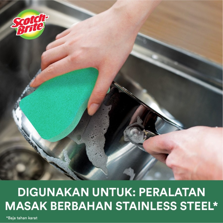 Scotch-Brite 3M Sabut Spons Scrub Dots Daya Gosok Kuat HD SD-HD-PK2
