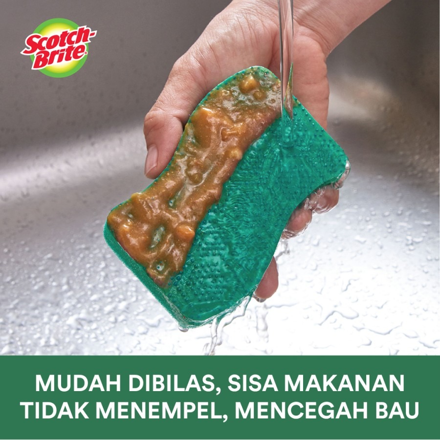 Scotch-Brite 3M Sabut Spons Scrub Dots Daya Gosok Kuat HD