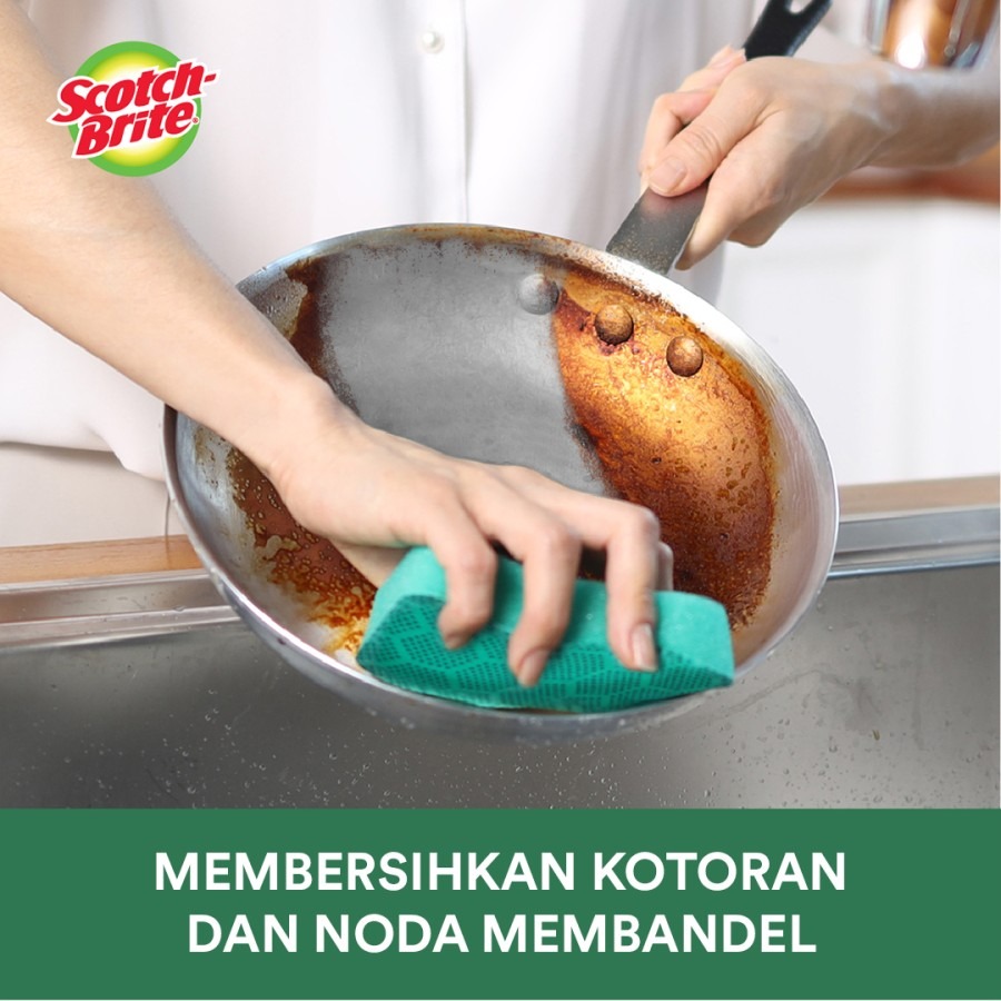 Scotch-Brite 3M Sabut Spons Scrub Dots Daya Gosok Kuat HD