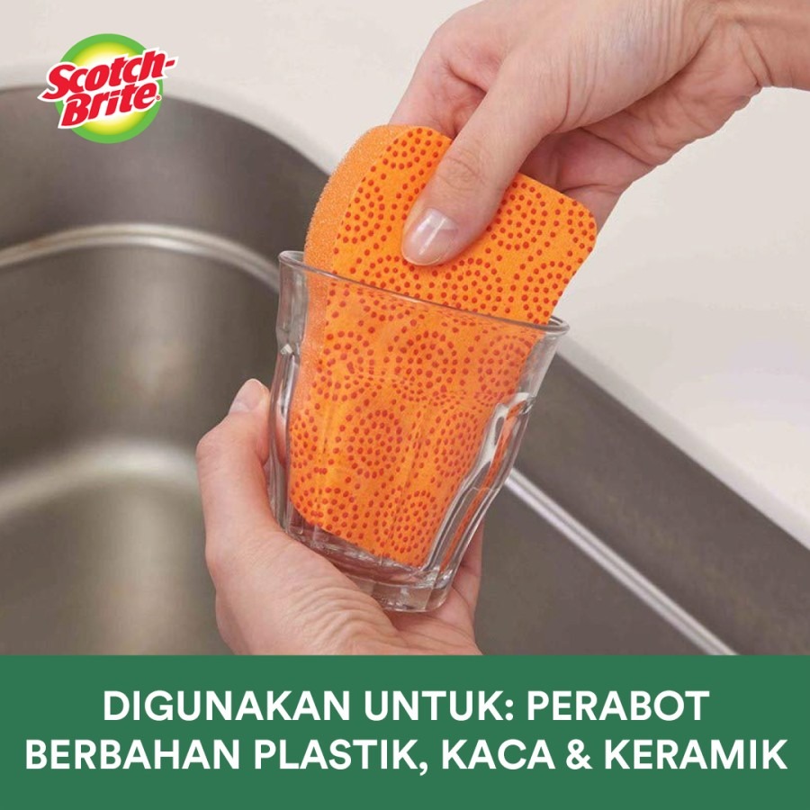 Scotch-Brite 3M Sabut Spons Scrub Dots NS 1 pack