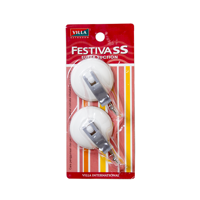 Premium Hook Gantungan WC Large Hook 2pc Villa FestivaSS Super Suction