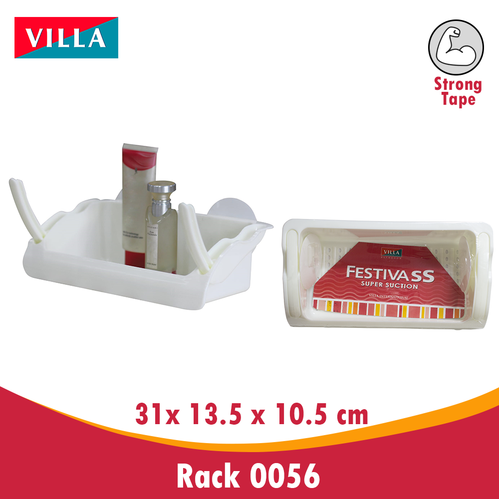 Rak kamar mandi penyimpanan tempel rack 0056 storage VILLA Festiva ss