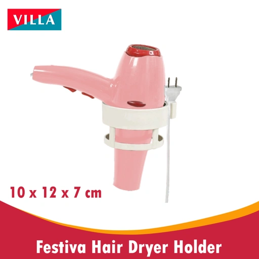 VILLA FESTIVA gantungan Hair Dryer Holder Hook Tempat Pengering Rambut