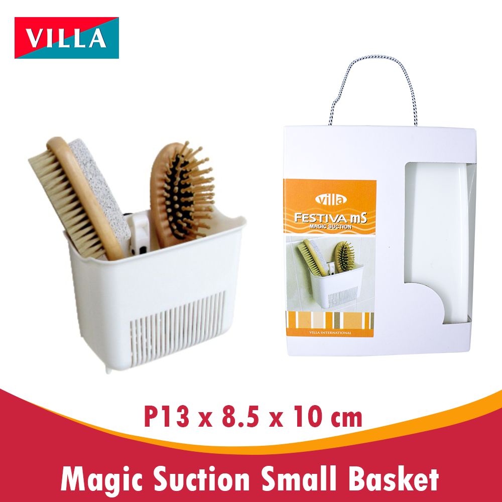 Magic Suction rak kamar mandi gantungan small basket Villa Festiva