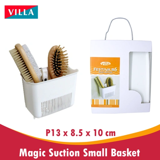 Magic Suction rak kamar mandi gantungan small basket Villa Festiva