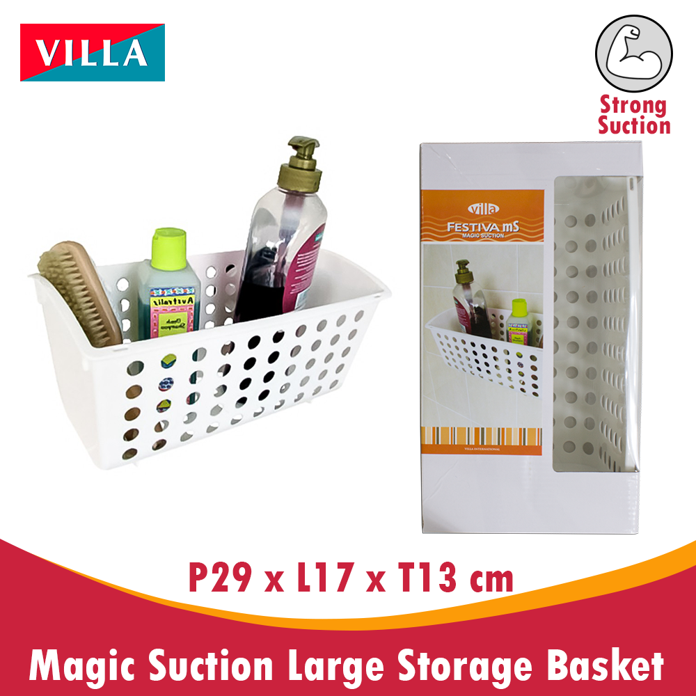 Magic Suction gantungan rak kamar mandi besar Large Storage Villa Fest