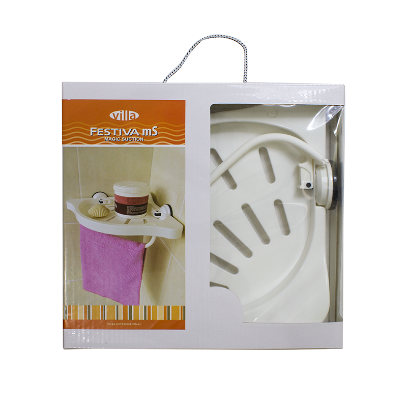 Magic Suction gantungan rak kamar mandi sudut small corner rack Villa