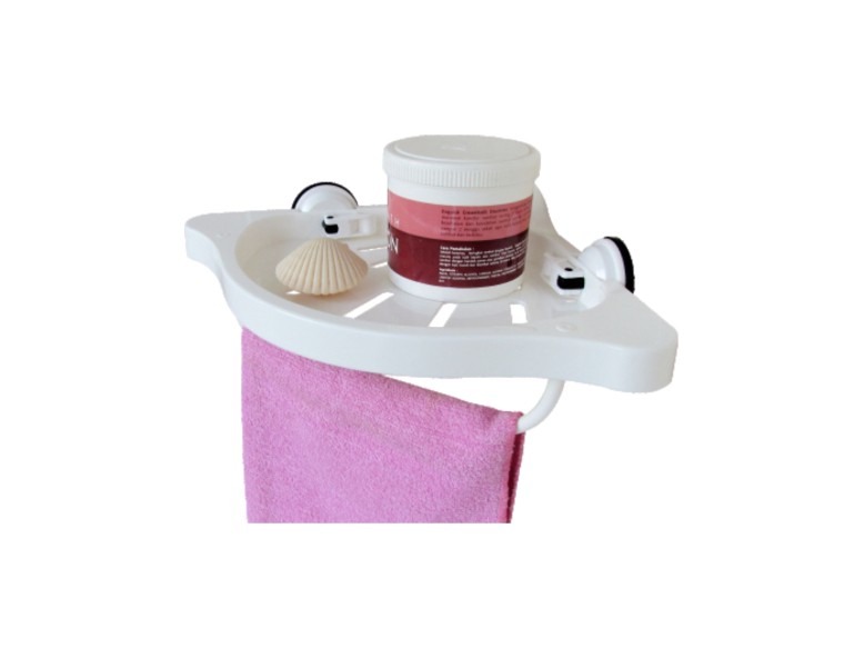 Magic Suction gantungan rak kamar mandi sudut small corner rack Villa
