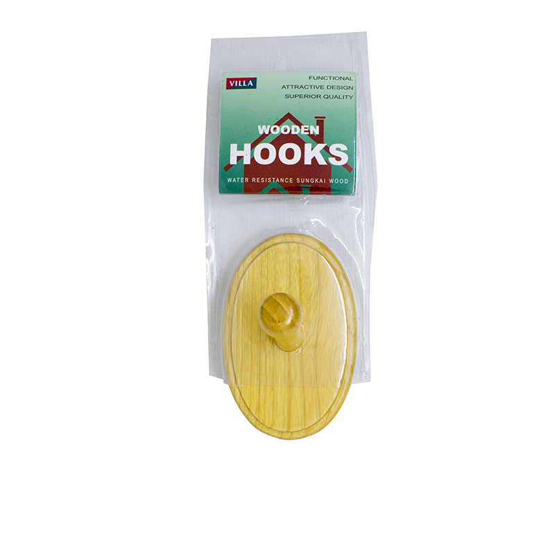 Villa Wooden Hooks 01 Gantungan Baju Dinding Kayu tebal kokoh Kamar