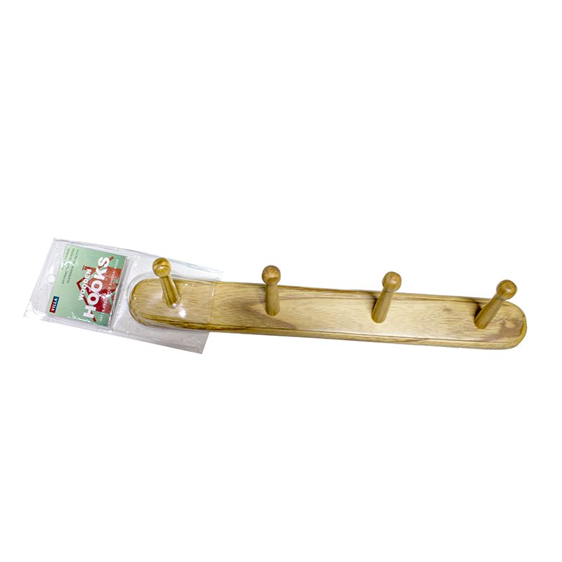 Villa Wooden Hooks 04 Gantungan Baju Dinding Kayu tebal kokoh Kamar