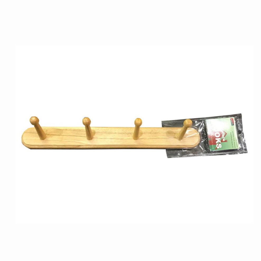 Villa Wooden Hooks 04 Gantungan Baju Dinding Kayu tebal kokoh Kamar