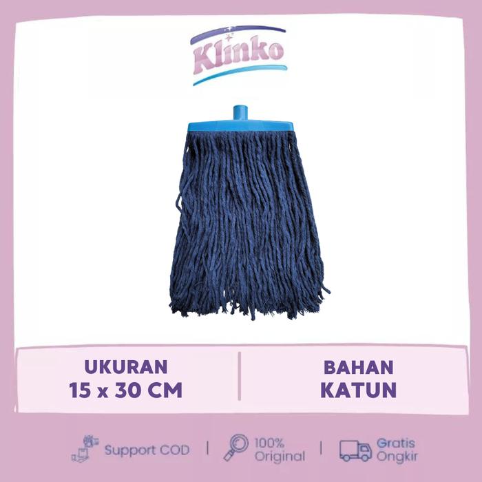 Alat Pel Lantai Mop Baguette Oe Navy Blue pel benang sumbu Klinko 1