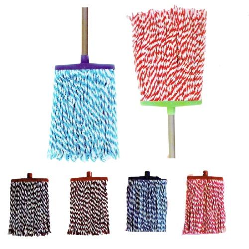 REFILL Alat Pel Lantai 2 warna Mop Baguette Bicolor pel benang sumbu Klinko