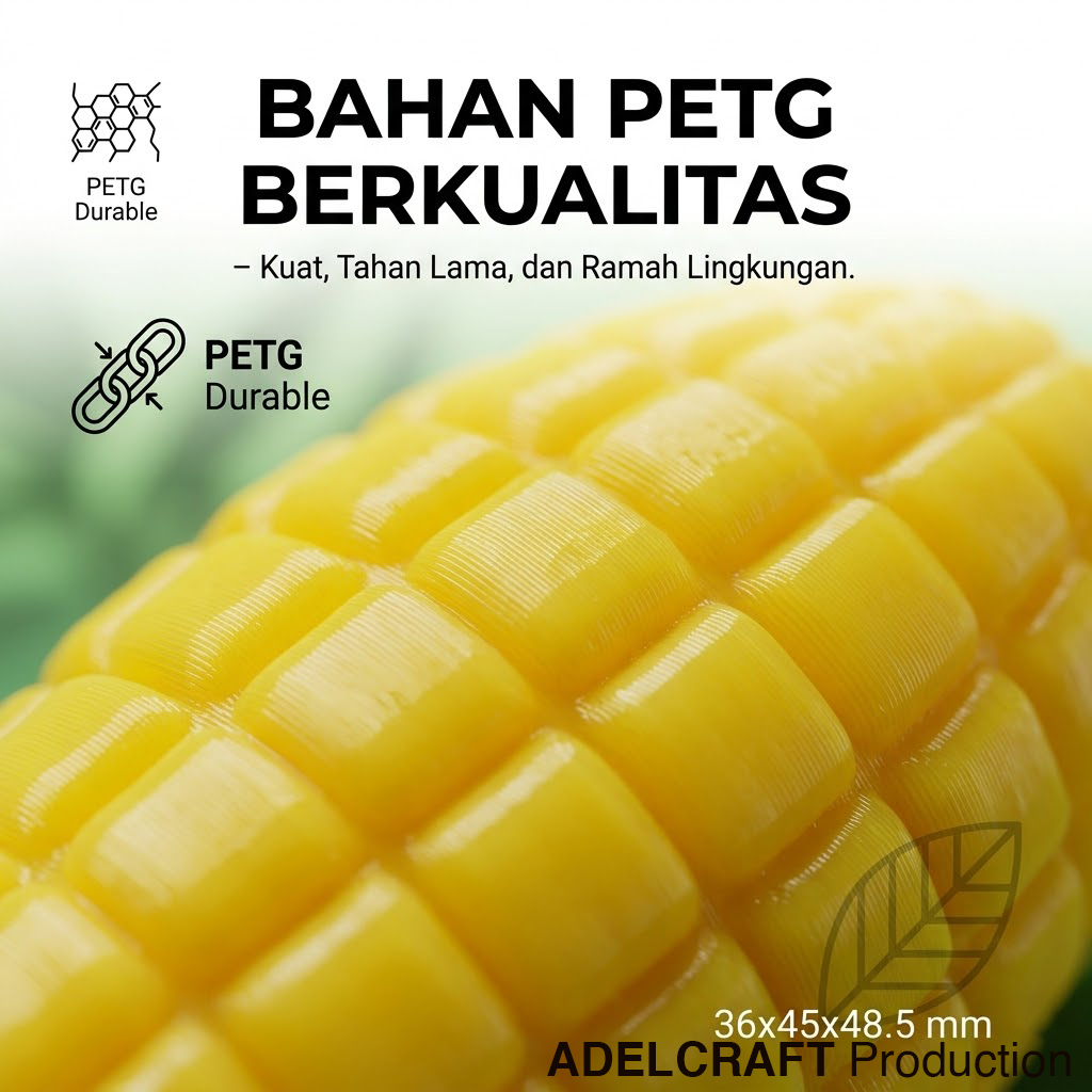 Ktmstore - Jagung Polos Corn Clicker Fidget Gantungan Kunci Mechanical Keyboard 3D ASMR