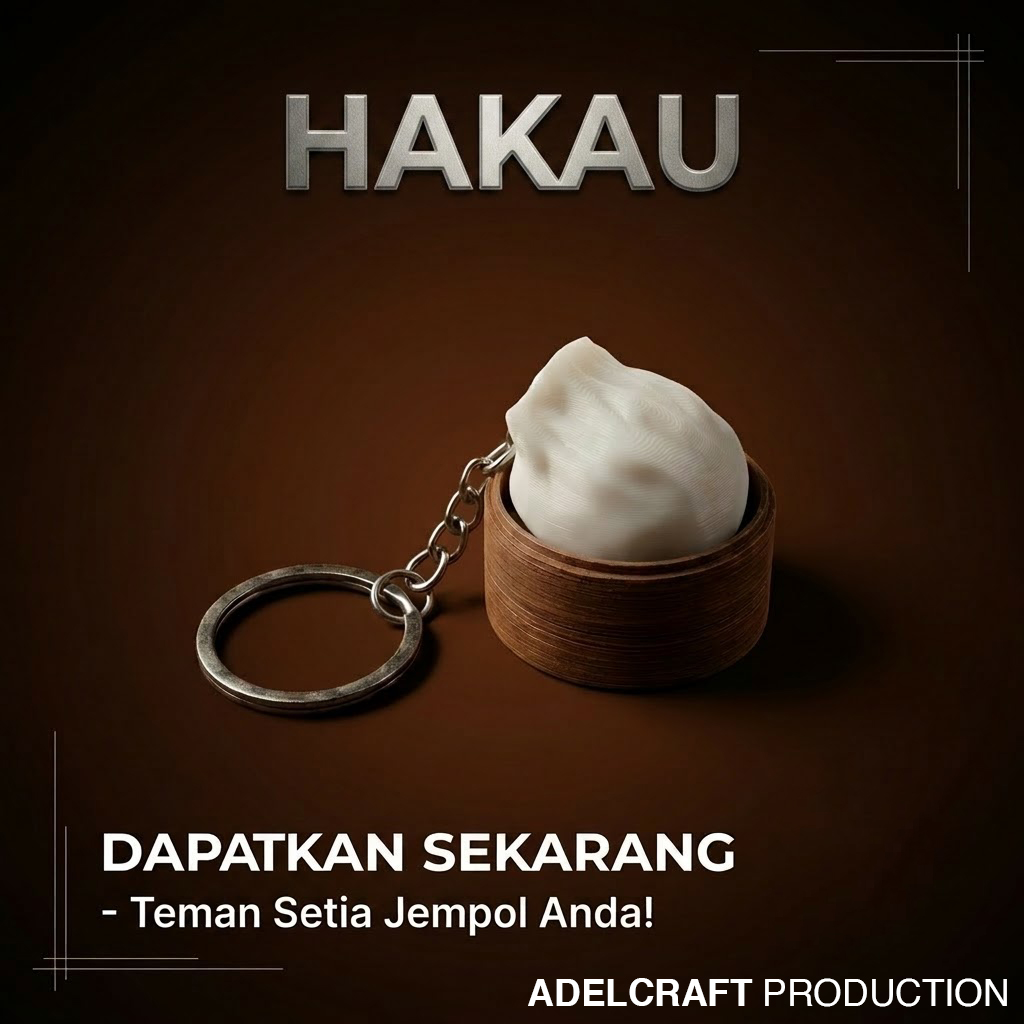 Ktmstore - Hakau Hakao Dimsum dim sum Clicker Fidget Gantungan Kunci Mechanical Keyboard 3D ASMR