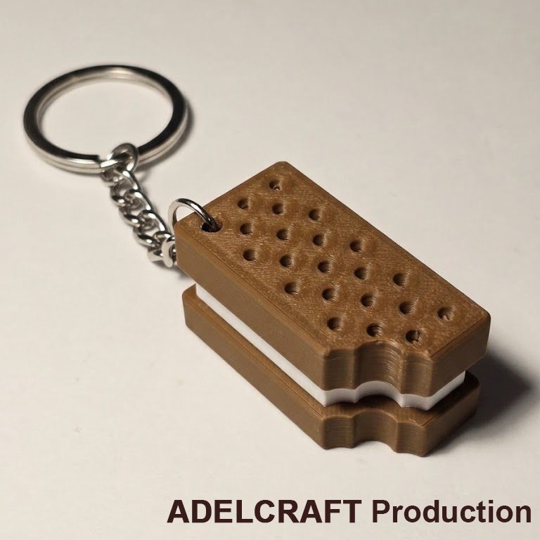 Ktmstore - Biskuit Clicker Fidget Gantungan Kunci Mechanical Keyboard Keycap Biscuit 3D ASMR Clicky