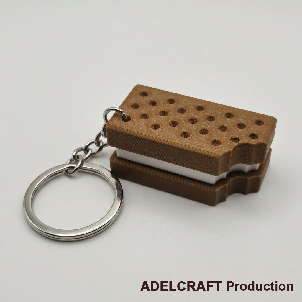 Ktmstore - Biskuit Clicker Fidget Gantungan Kunci Mechanical Keyboard Keycap Biscuit 3D ASMR Clicky