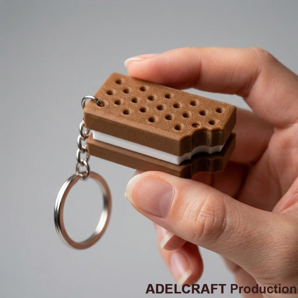 Ktmstore - Biskuit Clicker Fidget Gantungan Kunci Mechanical Keyboard Keycap Biscuit 3D ASMR Clicky