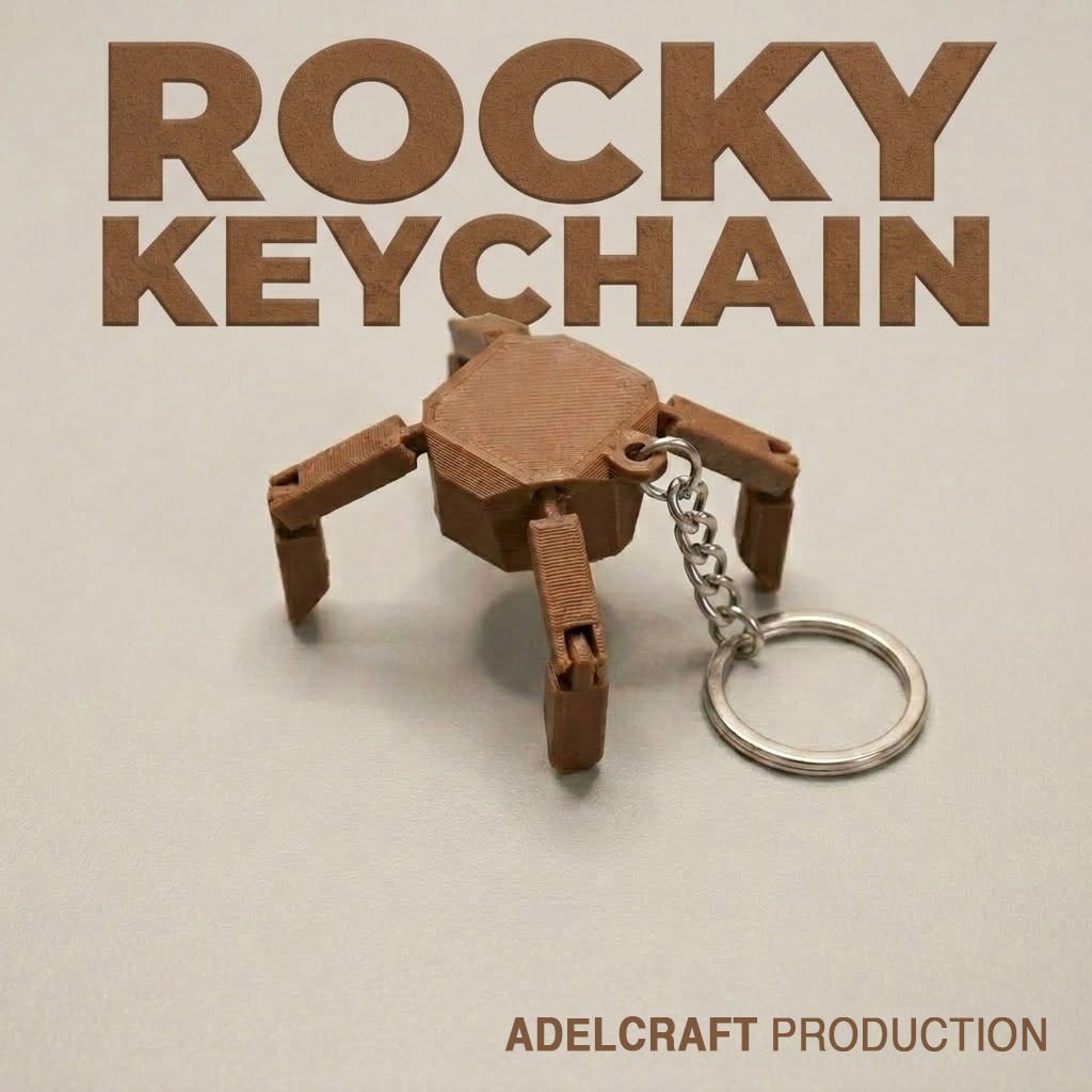 Ktmstore - Gantungan Kunci Rocky Keychain Project Hail Mary Artikulasi Kaki 4 Pcs 3D Print