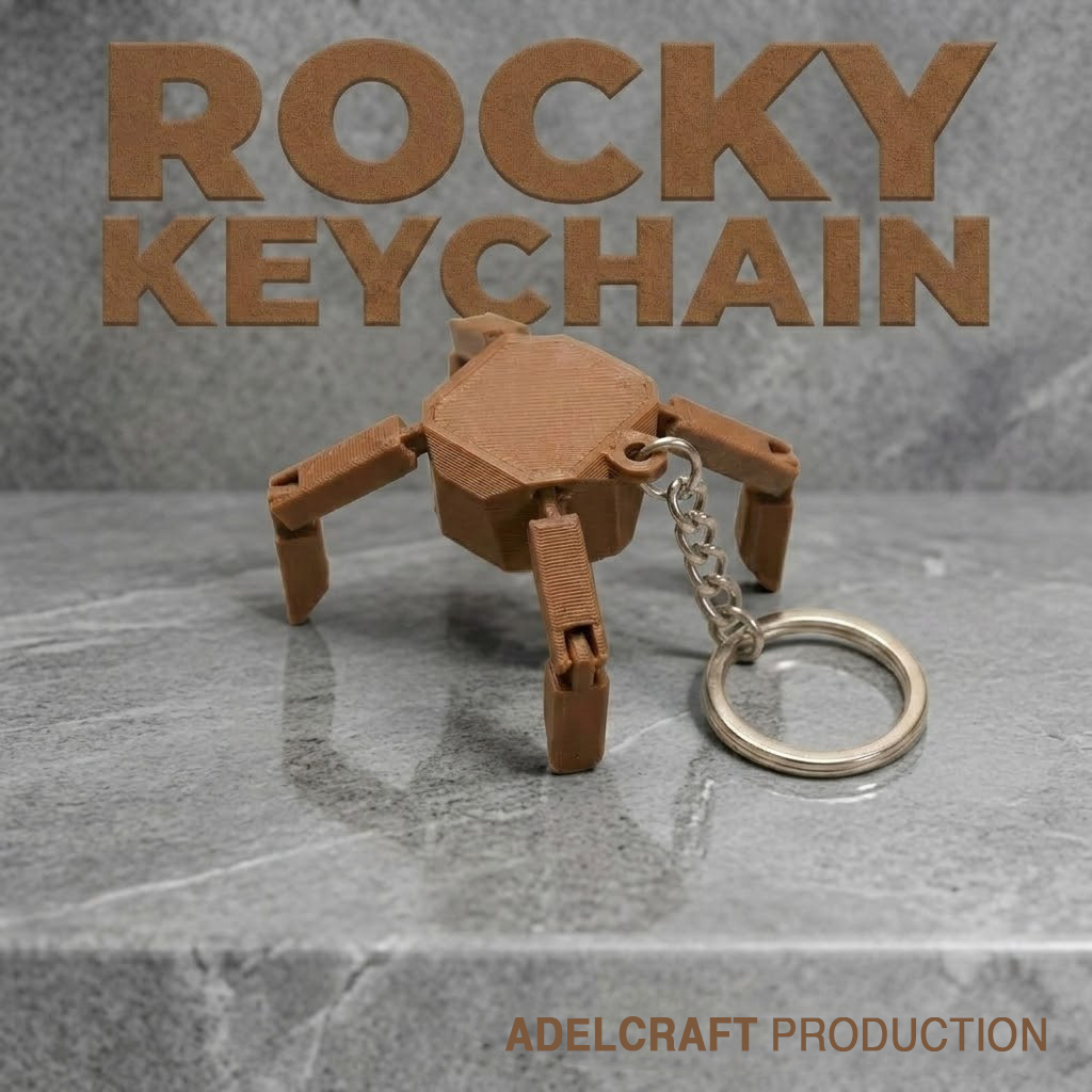 Ktmstore - Gantungan Kunci Rocky Keychain Project Hail Mary Artikulasi Kaki 4 Pcs 3D Print