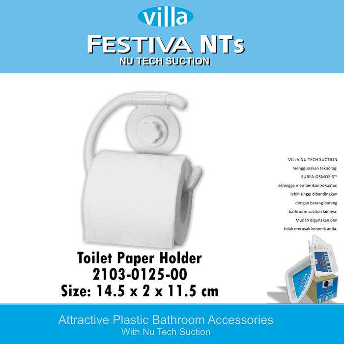 Gantungan tempat tissue gulung dinding tisi wc Toilet Roll Holder villa Nutech 0125