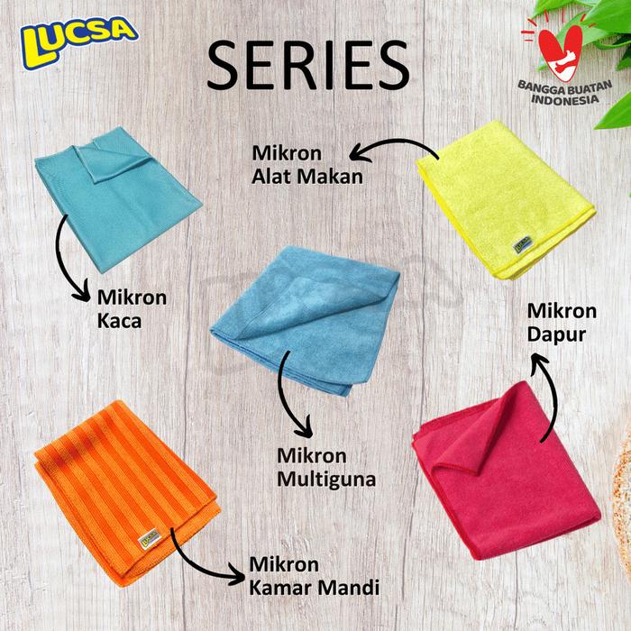 Kain Lap Microfiber Lap Dapur 30x40cm Kitchen Lucsa MIkron LW-260E