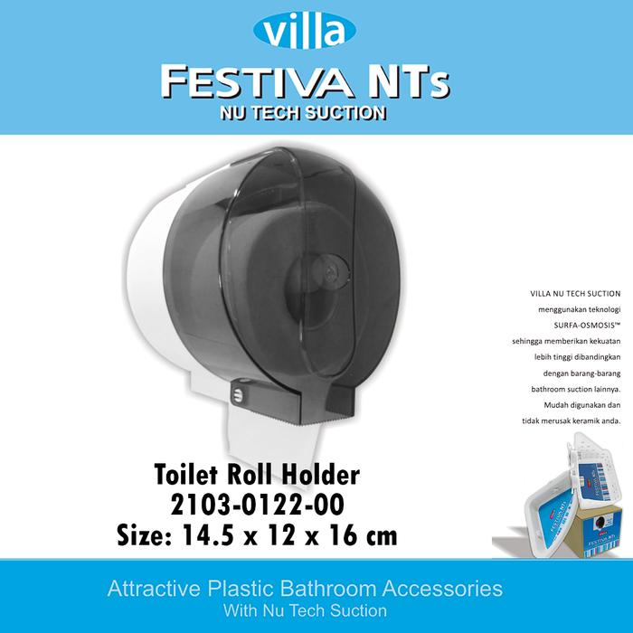 Gantungan tempat tissue gulung dinding tisi wc Waterproof Toilet Roll Holder villa Nutech 0122