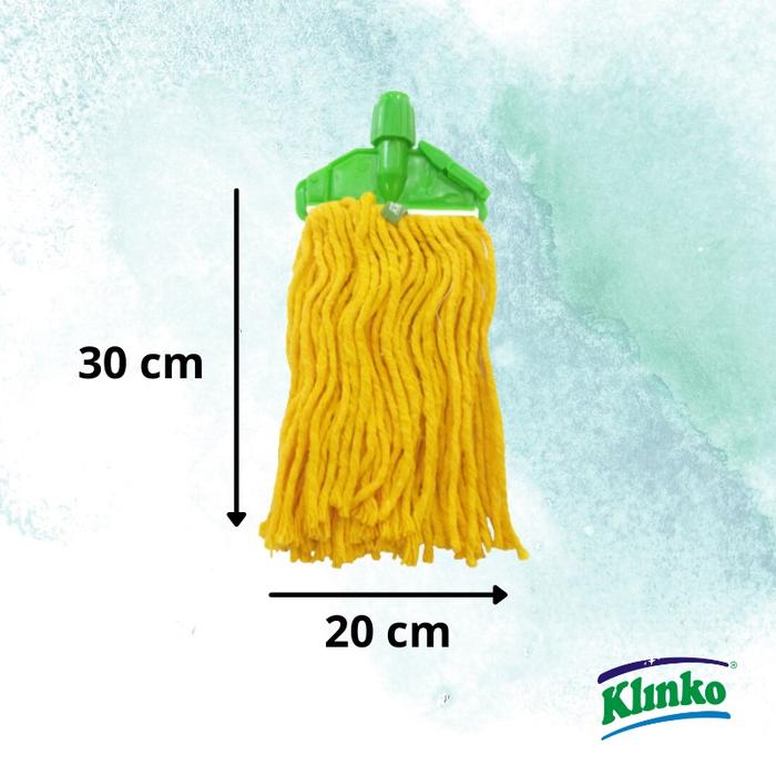 Alat Pel Lantai warna Mop Jepit Triliant color pel benang sumbu Klinko