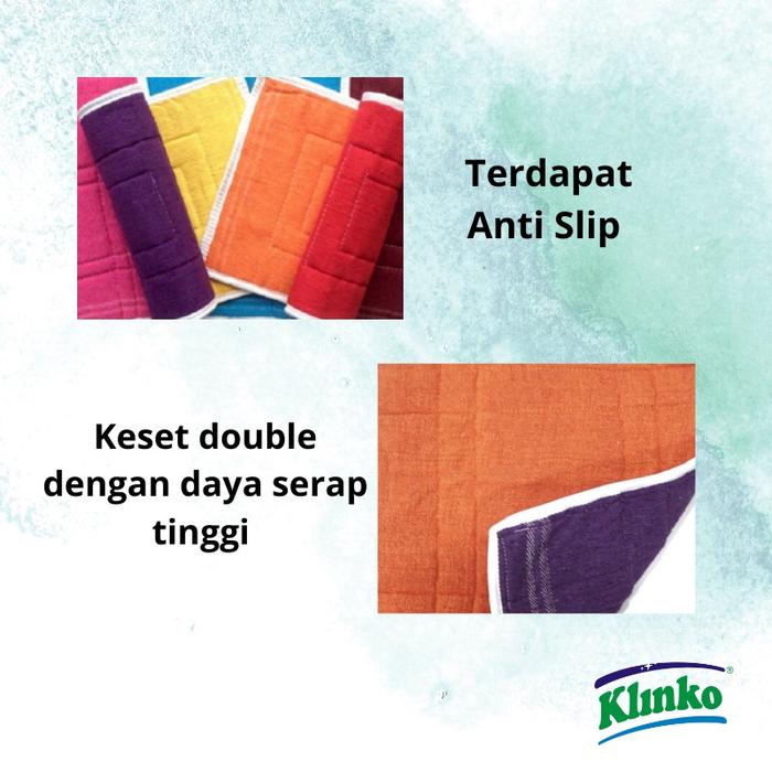 Keset Kaki Kamar Mandi Keset Pintu Keset rumah Dua Warna Klinko