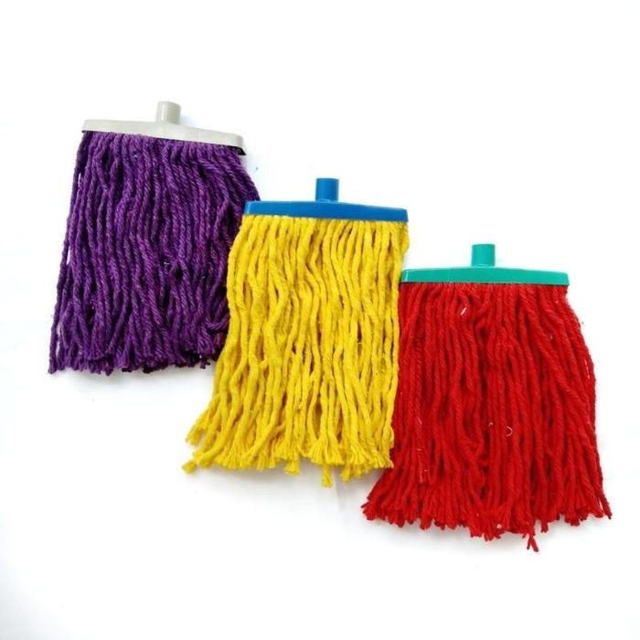 REFILL Alat Pel Lantai warna Mop Baguette color pel benang sumbu Klinko
