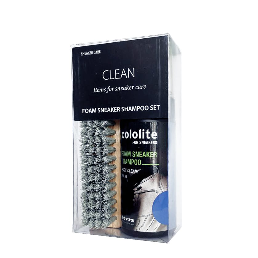 Shoe Foam Cleaner Shampoo Set pembersih sneaker cuci sepatu Sikat 100ml cololite