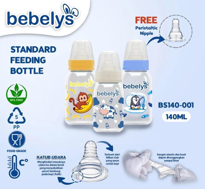 Bebelys Botol Susu Standard Botol Susu Bebelys slimneck anti kolik