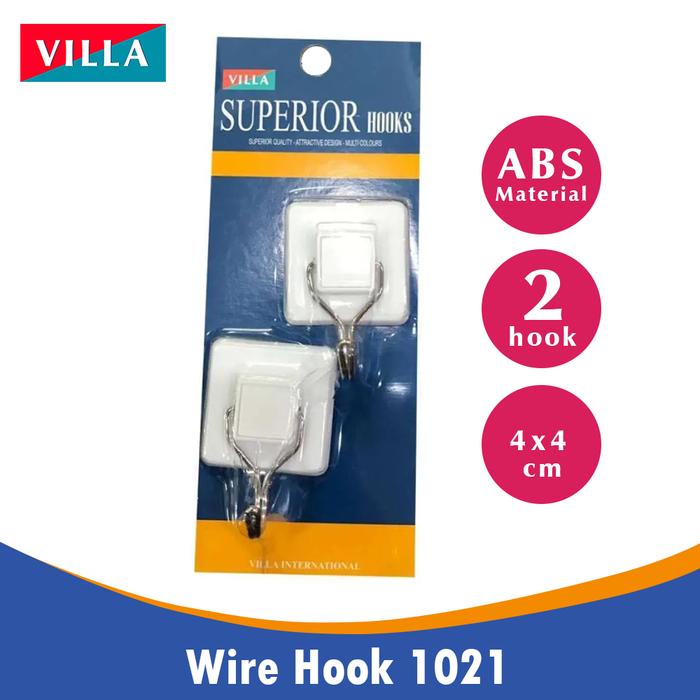 Villa Superior Wire Hook 1021 Gantungan baju Kawat Tempel 2201-1021