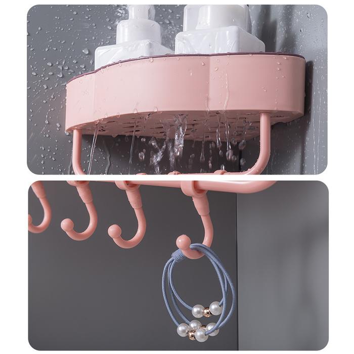 gantungan rak kamar mandi sudut Besar Wall Corner Shelf Hook Villa Festiva