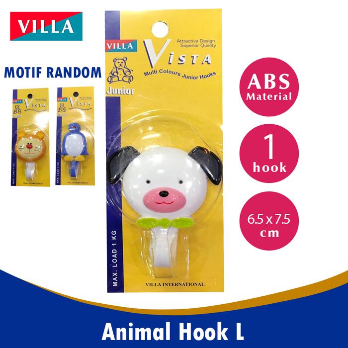 Villa Vista Animal Hook 1628 Gantungan baju Animasi Tempel 2201-1628
