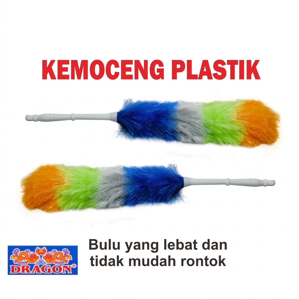 kemoceng tali rafia dragon kemucing plastik besar Taiwan duster Sulak Bulu Plastik Pembersih Debu Dust Cleaner KM857