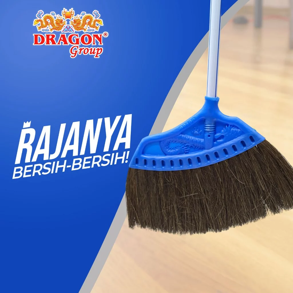 Dragon Sapu Ijuk Besar Sapu Lantai Rumah Sapu Kipas Besar Alat Pembersih Lantai SP120