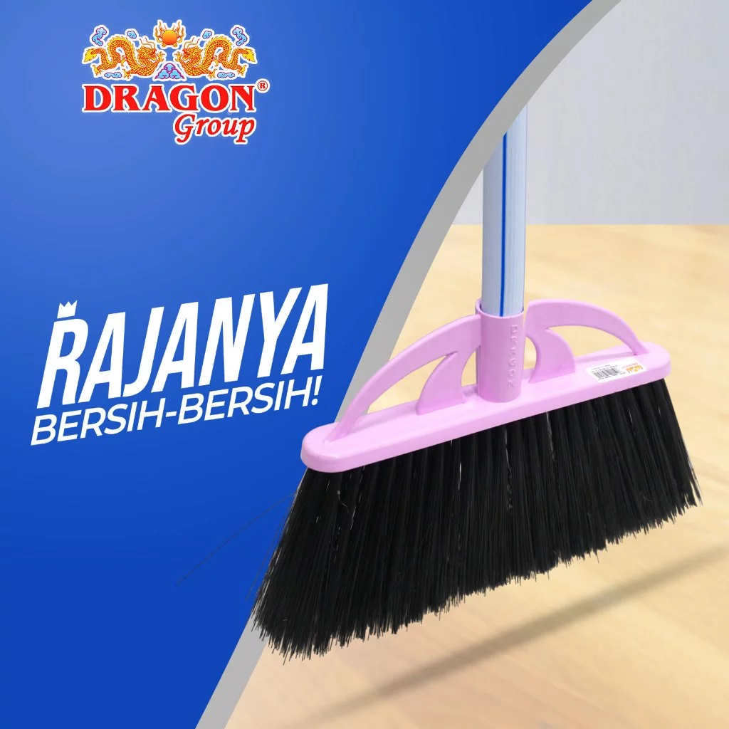 DRAGON Sapu Taiwan Hitam 110Cm Pembersih Lantai Dust Remover Serbaguna SP151 Warna Random