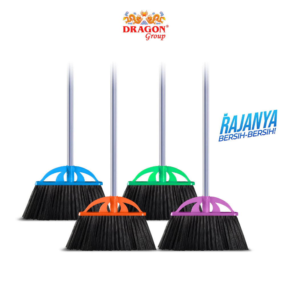 DRAGON Sapu Taiwan Hitam 110Cm Pembersih Lantai Dust Remover Serbaguna SP151 Warna Random