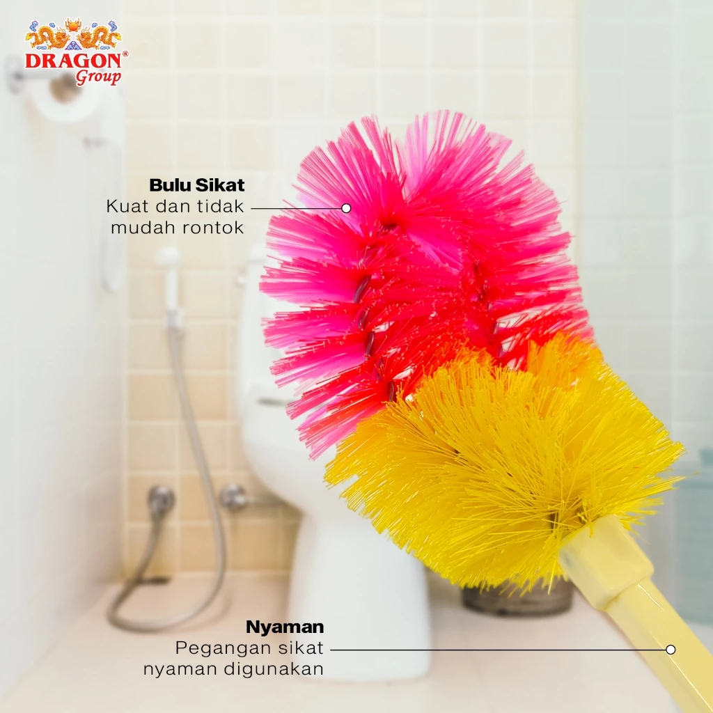 DRAGON Bonita Sikat WC Toilet 30Cm Pembersih Kamar Mandi Cleaning Brush Serbaguna SK351 Warna