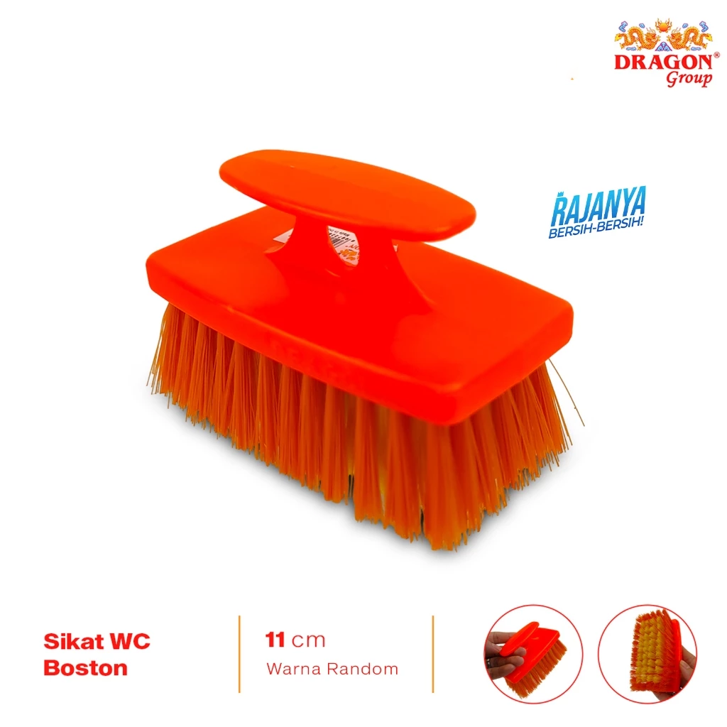 DRAGON Boston Sikat WC Toilet 11 Cm Pembersih Kamar Mandi Cleaning Brush Serbaguna SK355 Warna