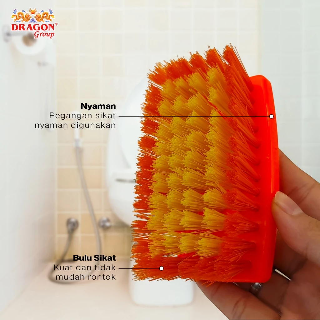 DRAGON Boston Sikat WC Toilet 11 Cm Pembersih Kamar Mandi Cleaning Brush Serbaguna SK355 Warna