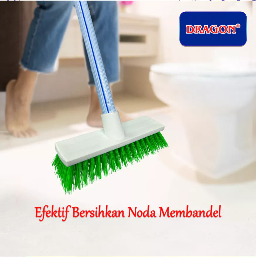 DRAGON D932 Sikat Dorong Lantai WC Toilet 110 Cm Pembersih Kamar Mandi Cleaning Brush Serbaguna SK357