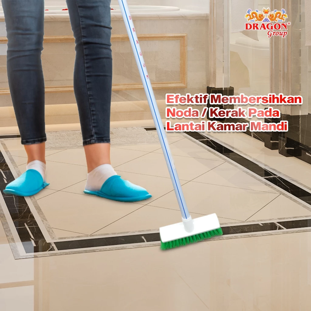 DRAGON D932 Sikat Dorong Lantai WC Toilet 110 Cm Pembersih Kamar Mandi Cleaning Brush Serbaguna SK357