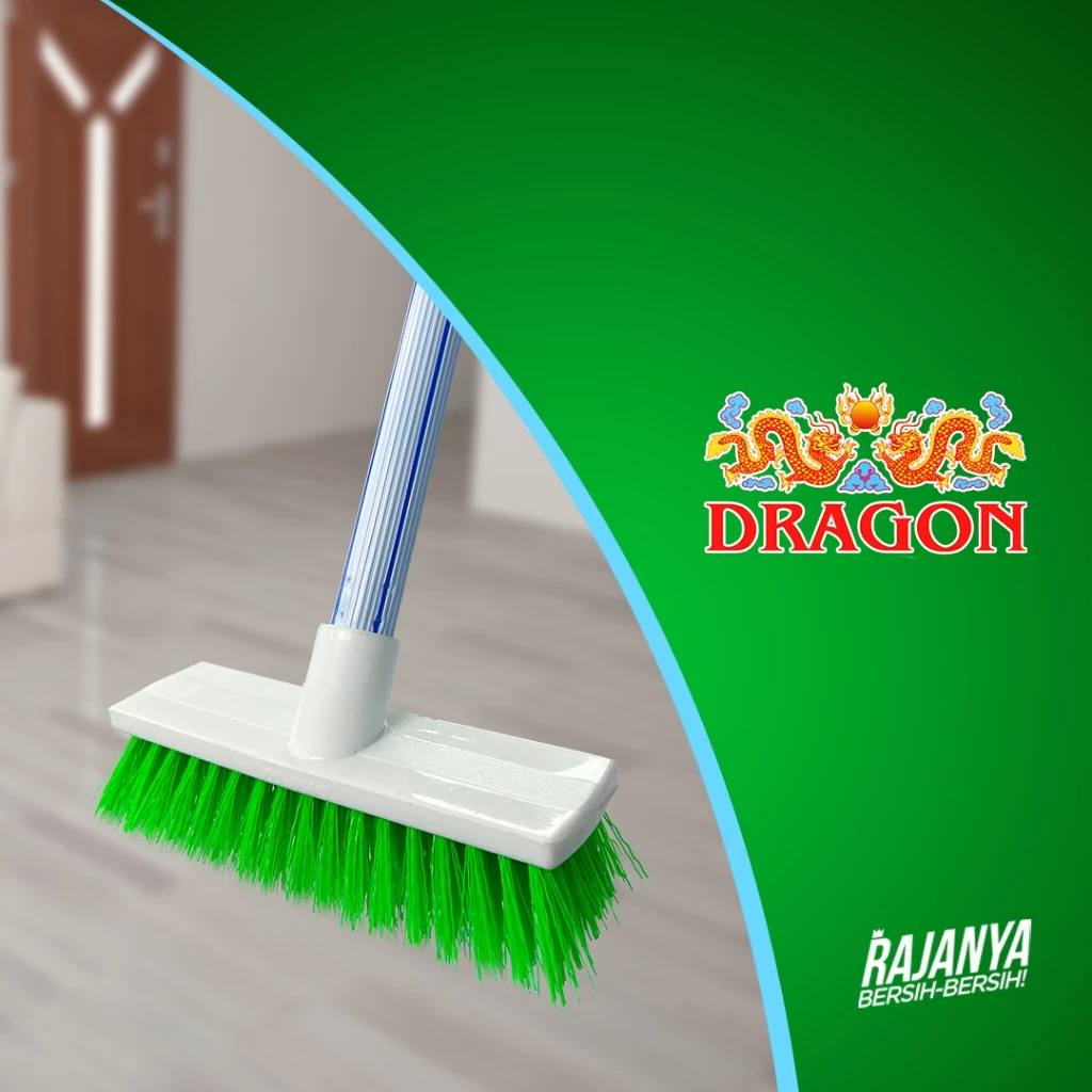 DRAGON D932 Sikat Dorong Lantai WC Toilet 110 Cm Pembersih Kamar Mandi Cleaning Brush Serbaguna SK357