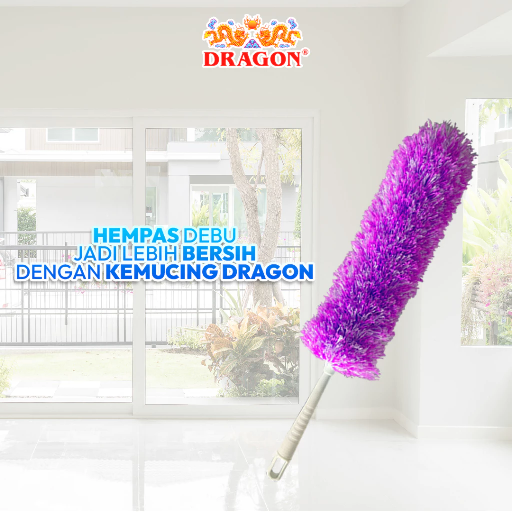 DRAGON Kemoceng Microfiber 60 Cm Pembersih Perabotan Cleaning Serbaguna KM858