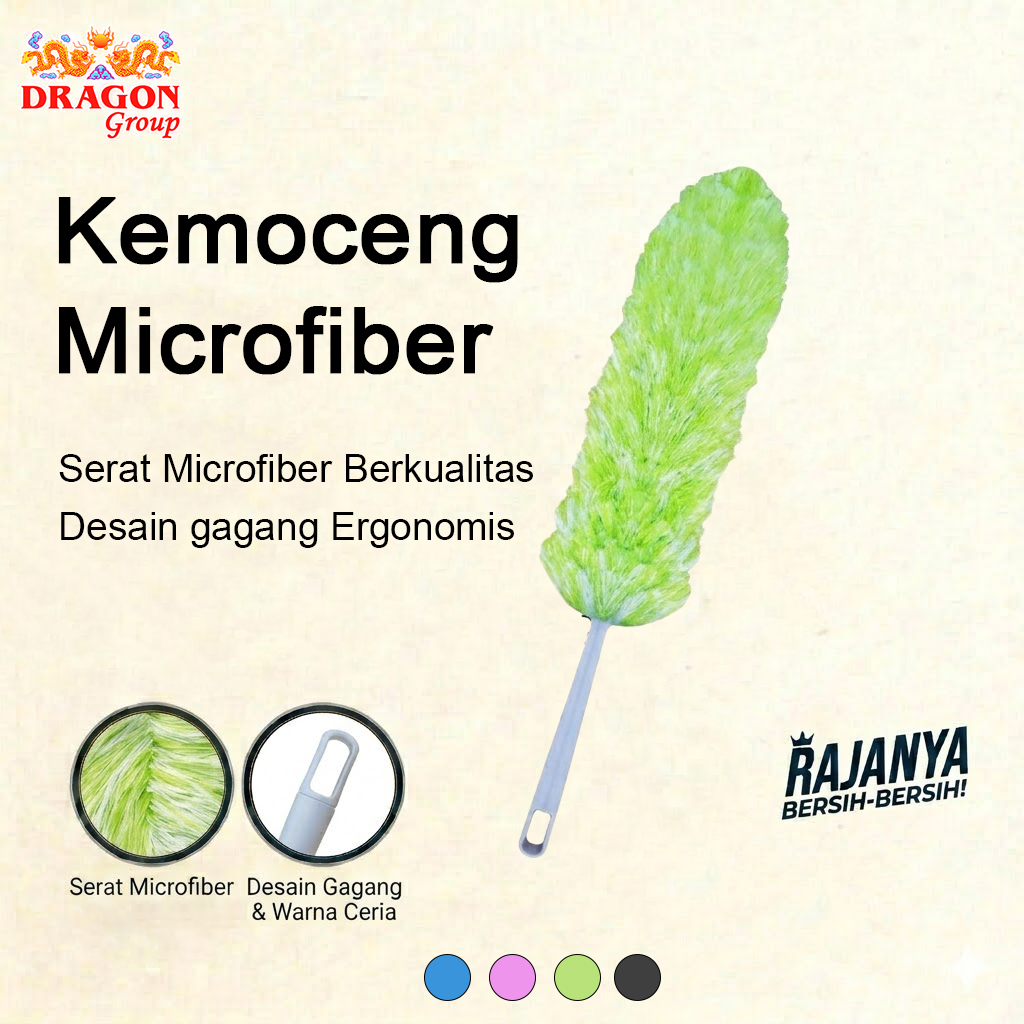 DRAGON Kemoceng Microfiber 60 Cm Pembersih Perabotan Cleaning Serbaguna KM858