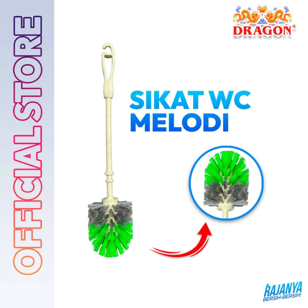 DRAGON Melodi Sikat WC 29 Cm Pembersih Toilet Cleaning Brush Serbaguna SK367 Warna