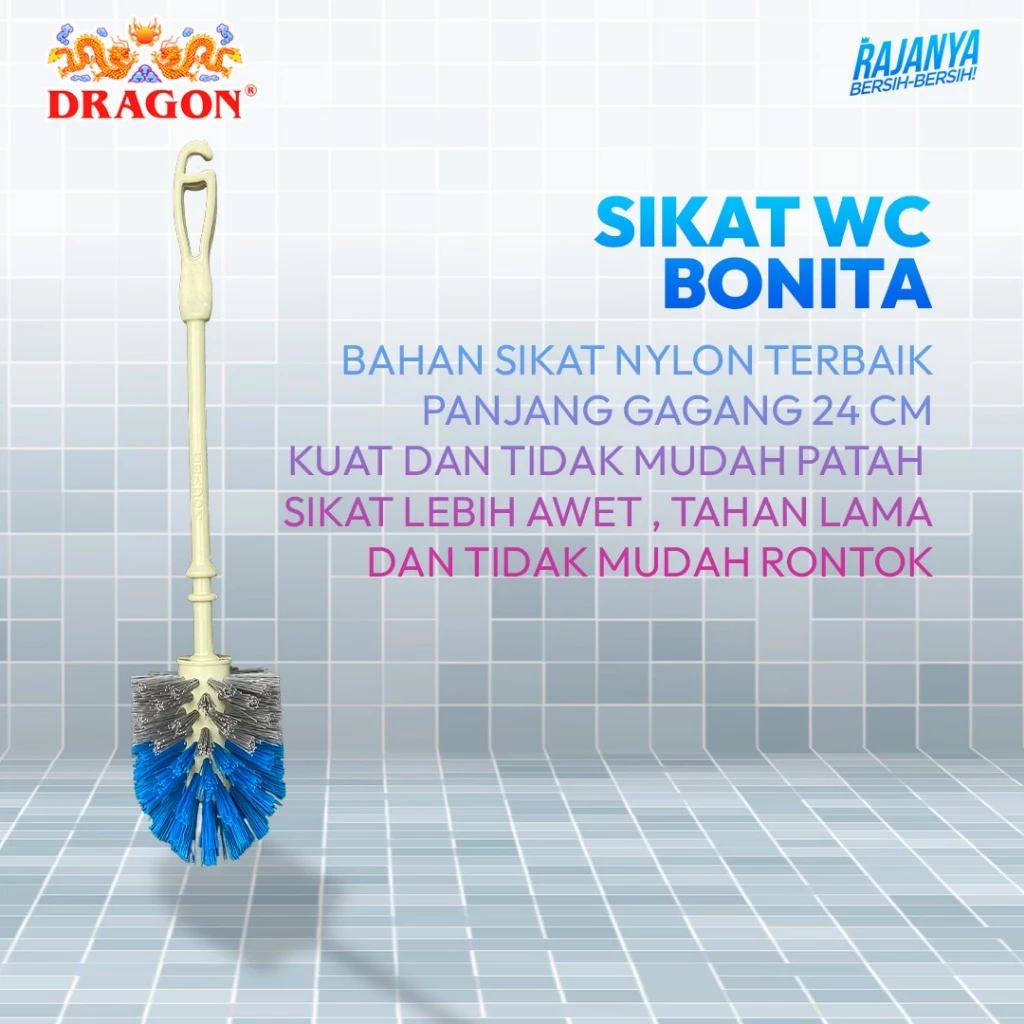 DRAGON Melodi Sikat WC 29 Cm Pembersih Toilet Cleaning Brush Serbaguna SK367 Warna